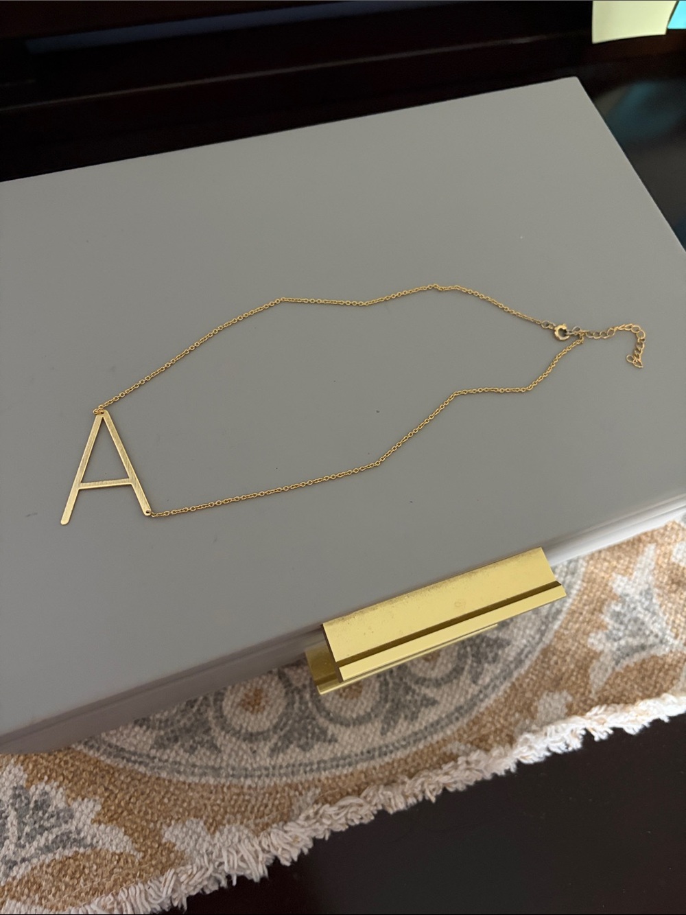 Anthropologie A initial statement necklace